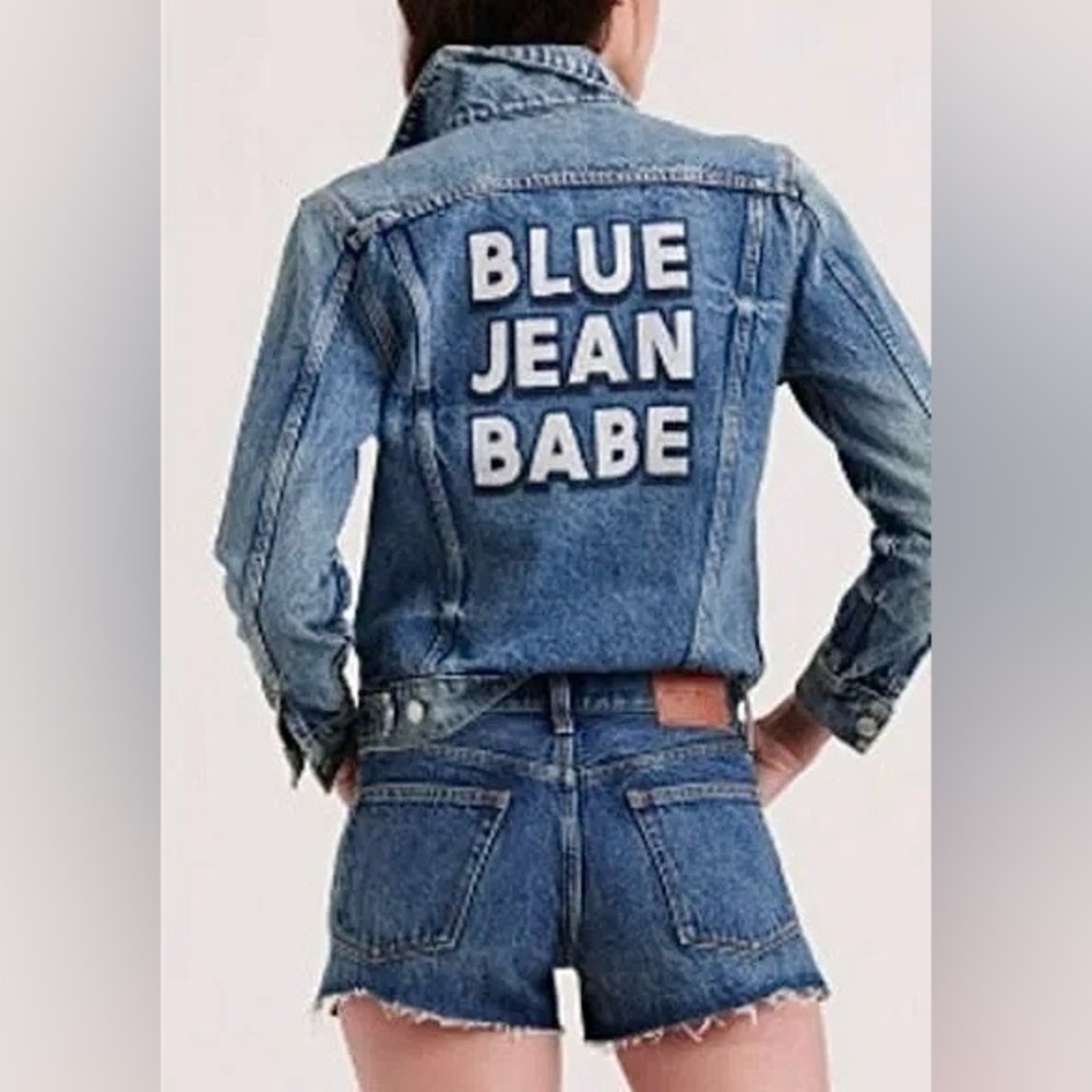 Lucky Brand Blue Jean Babe Tomboy Trucker Denim Jacket